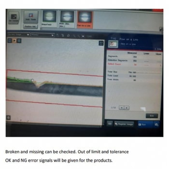 Round Stick Visualy and Dimension Selection Quality Control Machine