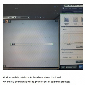 Round Stick Visualy and Dimension Selection Quality Control Machine